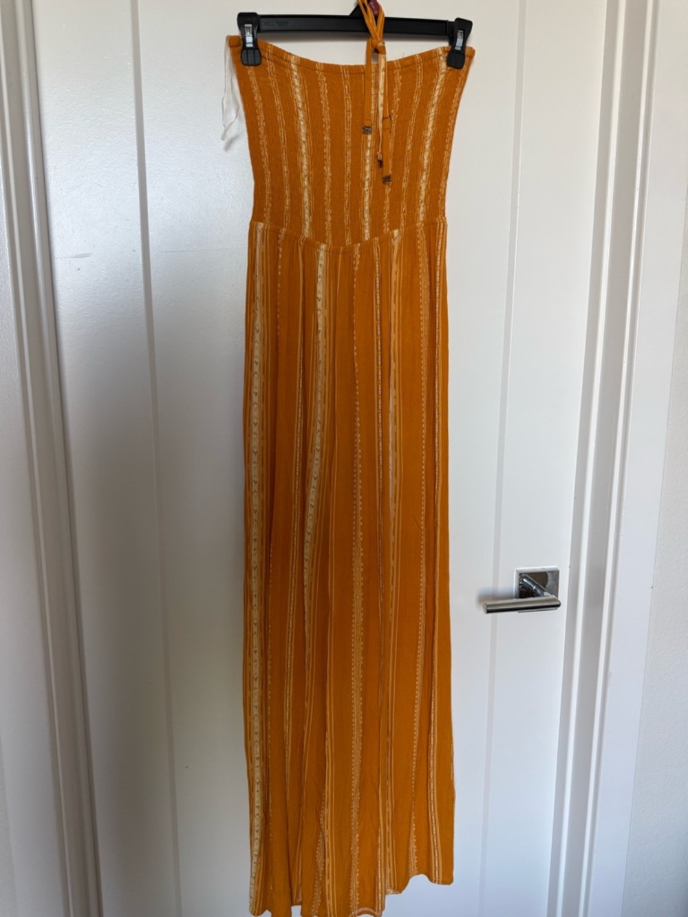 Mudd Strapless Mustard Yellow Maxi Dress